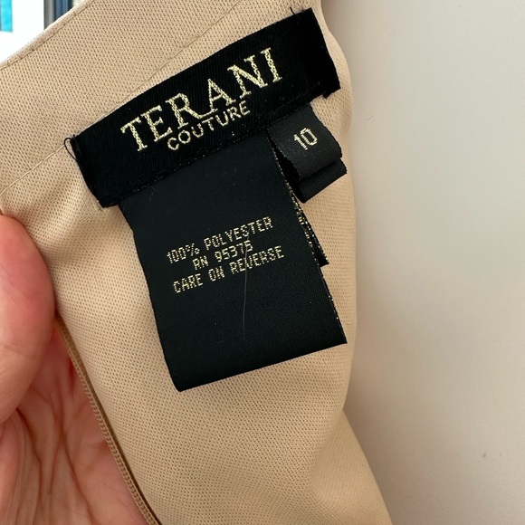 Terani Couture Rhinestone Party Dress- size 10 - Picture 4 of 5
